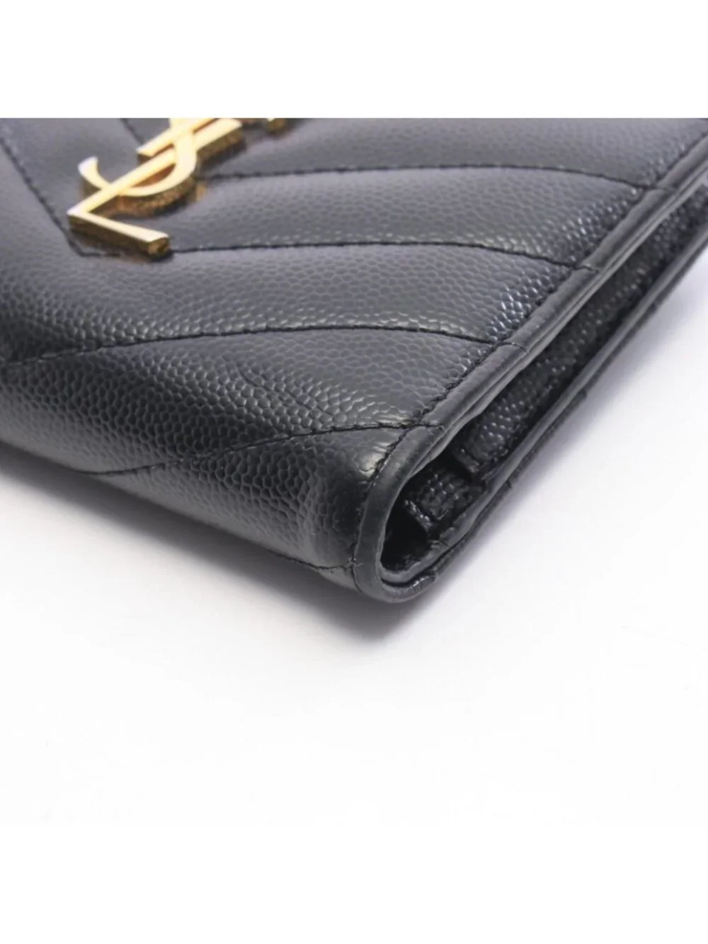 Saint Laurent Paris Bifold Wallet Monogram Black Leather